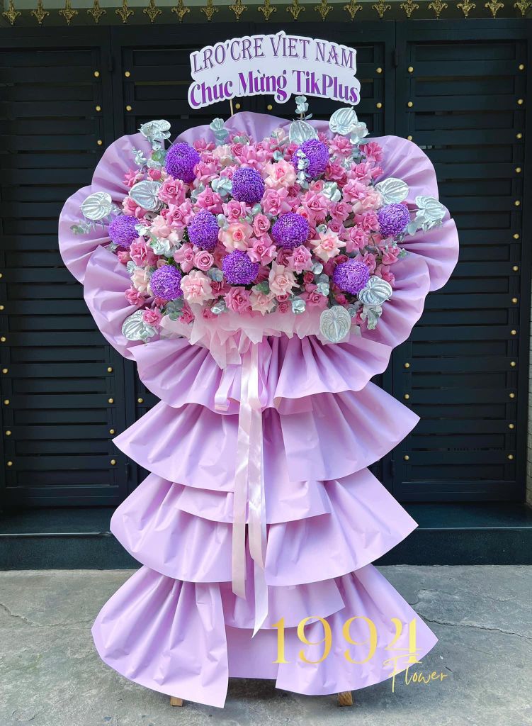 Kệ hoa lụa, hoa giả thiết kế mừng khai trương (Nhiều mẫu)