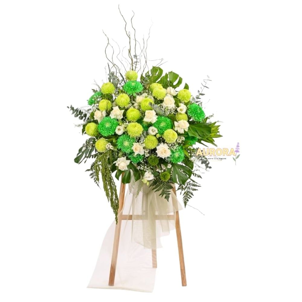 Kệ hoa tươi xuân xanh 02 (Hoa tươi)