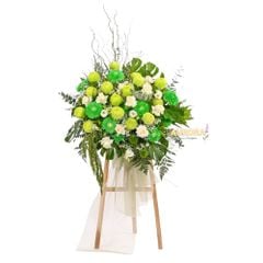 Kệ hoa tươi xuân xanh 02 (Hoa tươi)