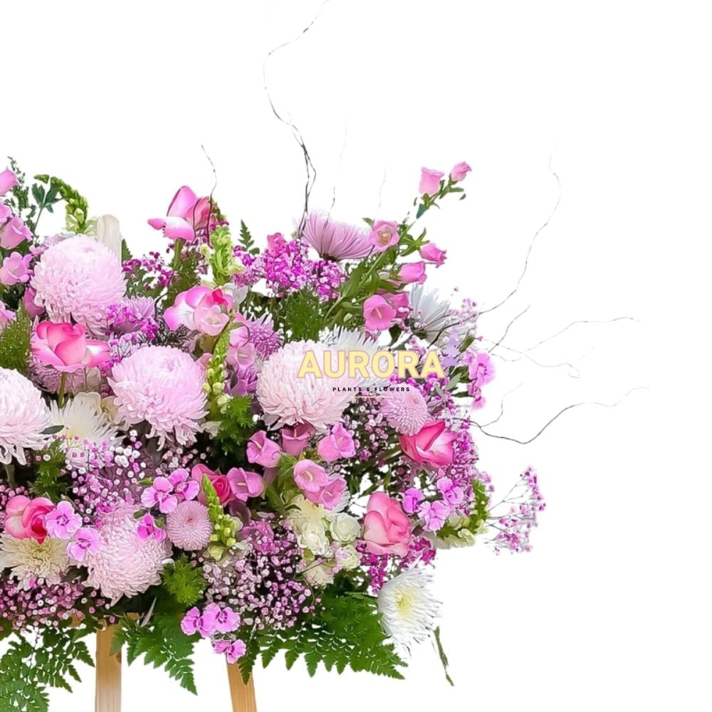 Kệ hoa tươi mùa xuân thiên nhiên 01 (Hoa tươi)