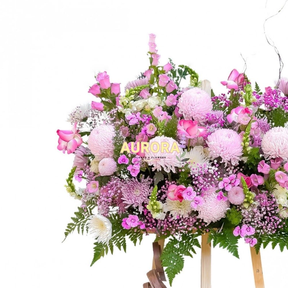 Kệ hoa tươi mùa xuân thiên nhiên 01 (Hoa tươi)