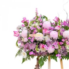 Kệ hoa tươi mùa xuân thiên nhiên 01 (Hoa tươi)
