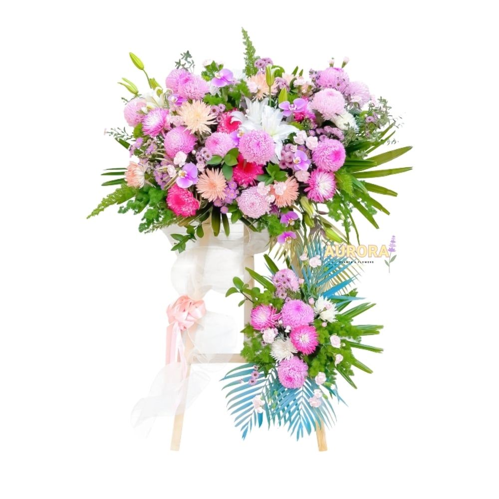 Kệ hoa tươi sắc xuân thiên nhiên 03 (Hoa tươi)