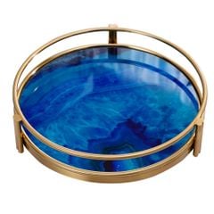 Khay decor mặt biển gợn sóng