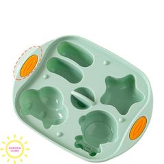 Khuôn làm bánh hấp silicon dễ thương (Hình trăng sao và cây cối)