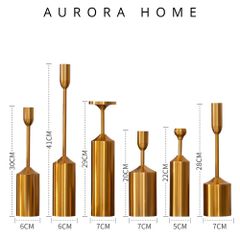 Chân nến Edin Ladie phong cách hoàng gia anh (Set 6 chân nến)