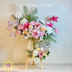 Kệ hoa, Lẳng hoa lụa mừng khai trương Spring Flowers