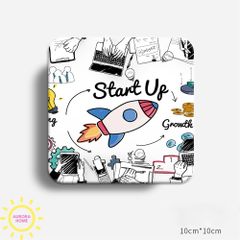 Lót ly trừu tượng mực UV hút nước (nhiều mẫu)