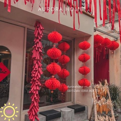 Mô hình dây pháo rối treo ngày Tết (Dây 1m)