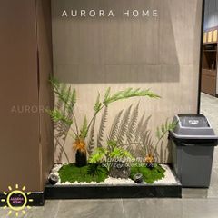 Set tiểu cảnh cây giả decor theo yêu cầu