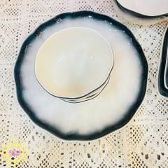 Bộ chén, bát, dĩa bàn ăn hoa sen phong cách Nhật Bản