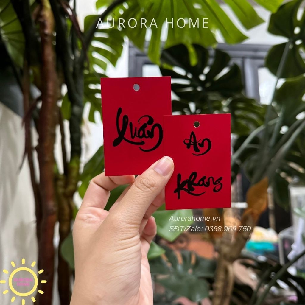 Thẻ treo thư pháp Tết (Set 100 thẻ)