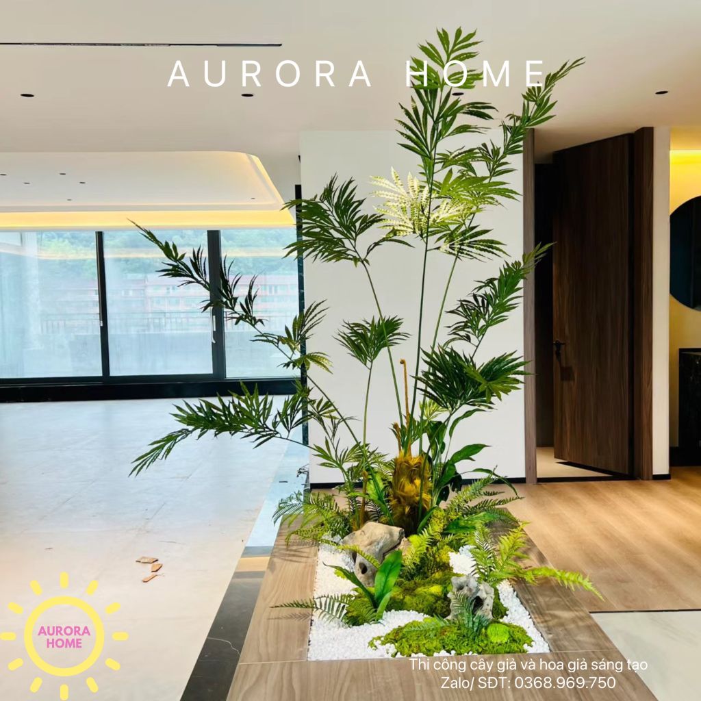 Tiểu cảnh cây giả phong cách Minimalism tối giản