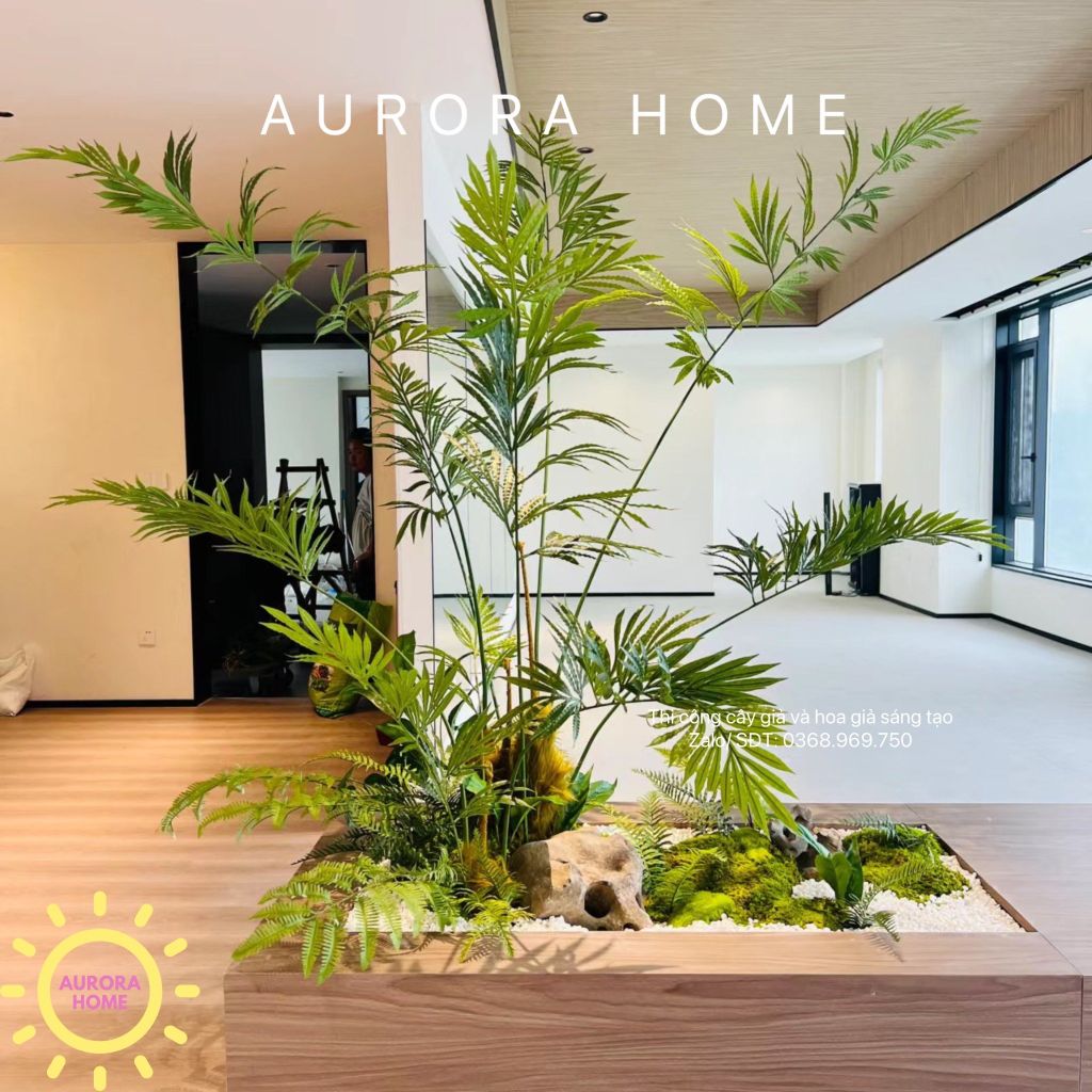 Tiểu cảnh cây giả phong cách Minimalism tối giản