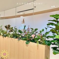Tiểu cảnh vườn cây hoa giả cao cấp trang trí văn phòng