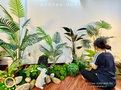 Tiểu cảnh cây giả khu vườn thiên nhiên trang trí (Mẫu 16)