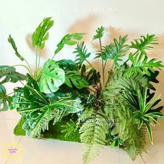 Set tiểu cảnh cây giả mini trang trí tầm thấp (Mẫu 1)