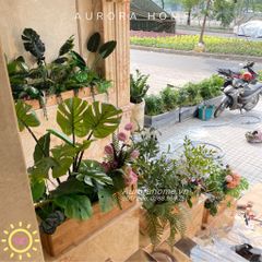 Tiểu cảnh cây giả cao cấp trang trí biệt thự Quận 8