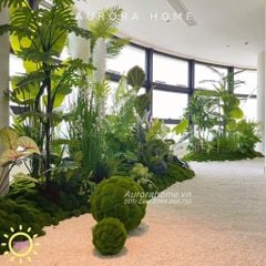 Tiểu cảnh cây giả trang trí khu vui chơi
