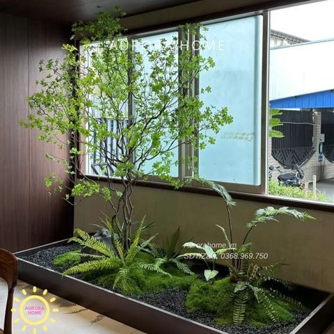 Tiểu cảnh cây thạch nam lớn trang trí (Mẫu 12)