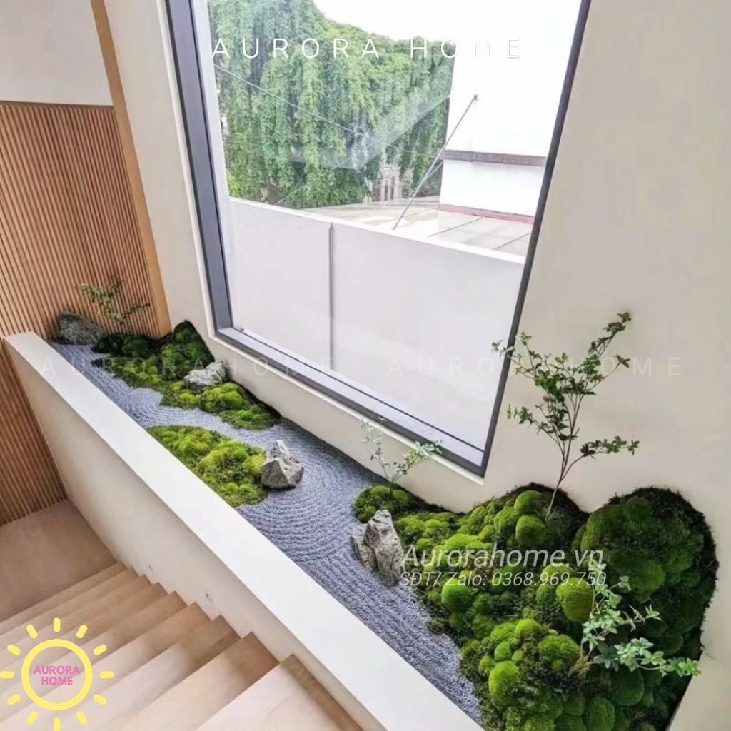 Tiểu cảnh rêu bonsai phong cách Nhật Bản