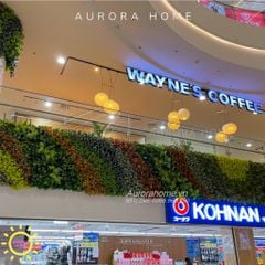 Tiểu cảnh vách tường cây giả trang trí trung tâm thương mại