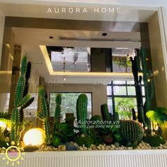 Bộ tiểu cảnh xương rồng giả decor phòng (Mẫu 16)
