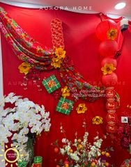Tiểu cảnh trang trí Tết Nguyên Đán (Mẫu 14)