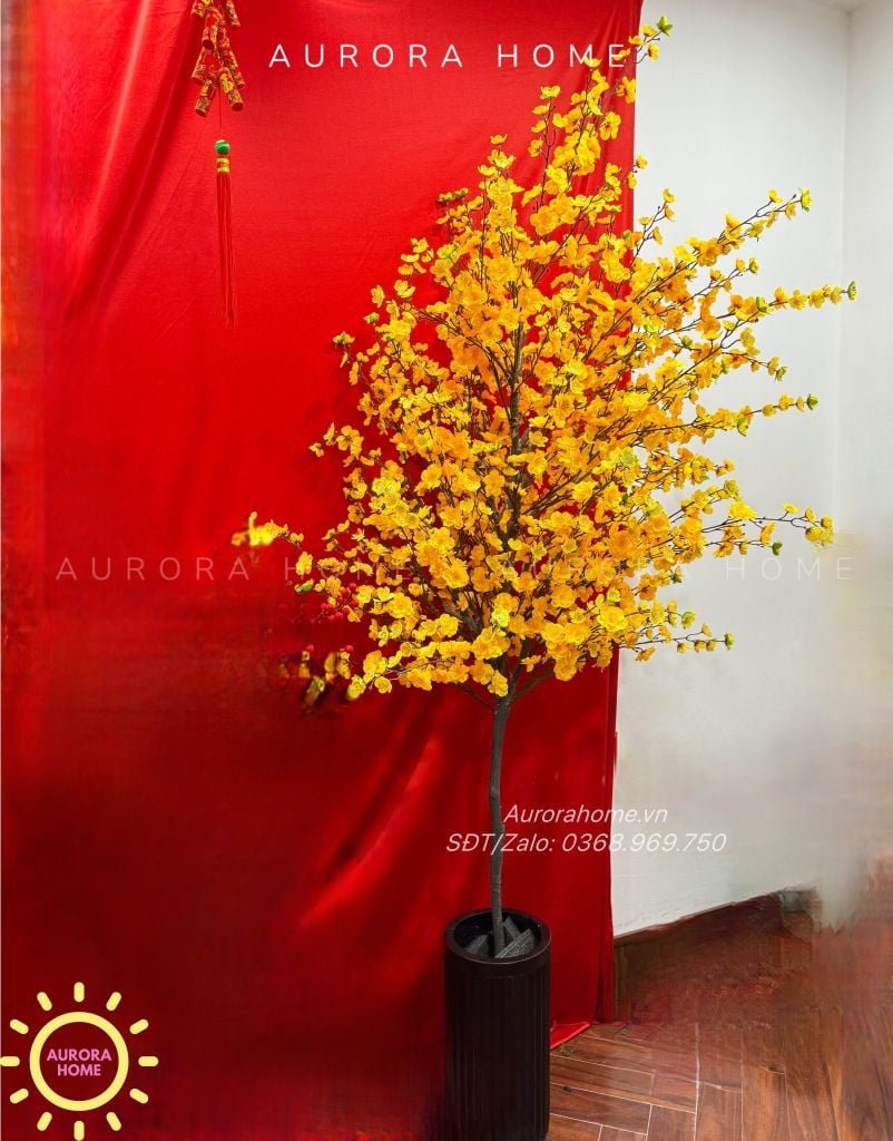 Tiểu cảnh trang trí Tết Nguyên Đán (Mẫu 14)