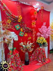 Tiểu cảnh trang trí Tết Nguyên Đán (Mẫu 14)