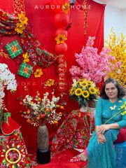 Tiểu cảnh trang trí Tết Nguyên Đán (Mẫu 14)