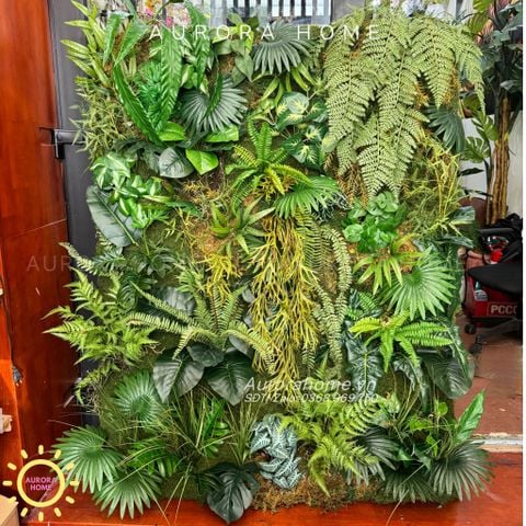 Tranh tường cây phong cách rừng nhiệt đới tự nhiên