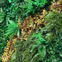 Tường cây giả decor văn phòng công ty