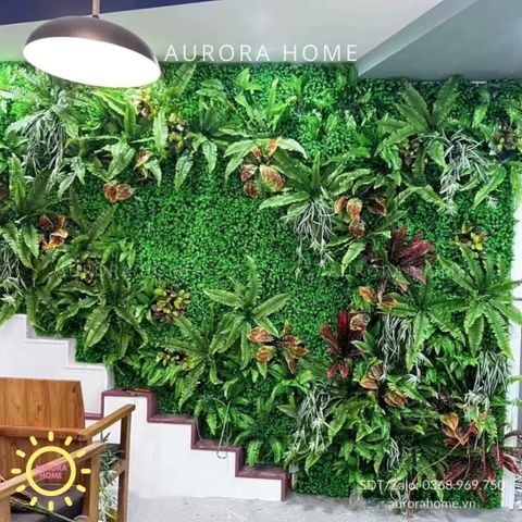Tường cây giả trang trí nhà, văn phòng (Mẫu 4)