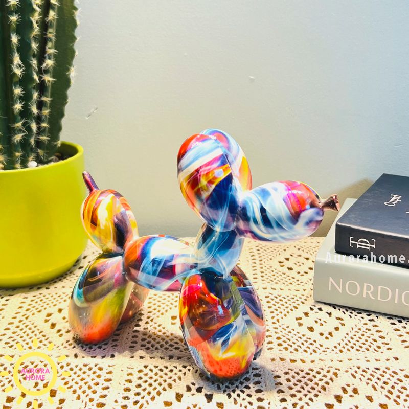 Tượng chó bong bóng đa sắc