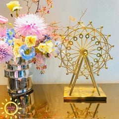 Tượng decor vòng đu mạ vàng Adima cao cấp