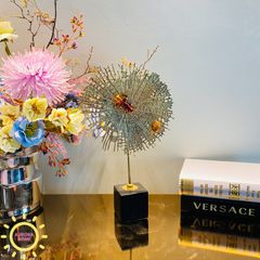 Tượng decor kim loại cá vàng Adehelle cao cấp