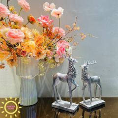 Tượng decor cặp hươu Bắc Âu Garcelle cao cấp