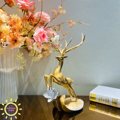 Tượng decor kệ rượu hươu sao Floriane cao cấp