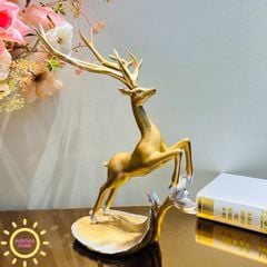 Tượng decor kệ rượu hươu sao Floriane cao cấp