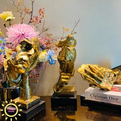 Tượng decor tam không nghệ thuật trừu tượng cao cấp