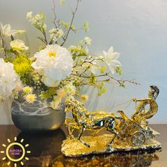 Tượng decor chiến binh sparta cưỡi ngựa cao cấp