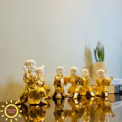 Tượng decor chú tiểu vui vẻ cao cấp
