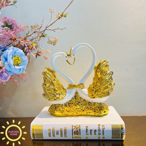 Tượng decor thiên nga Louvre cao cấp