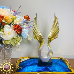 Tượng decor đôi cánh Arline Blue cao cấp