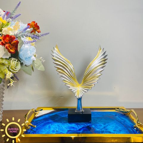 Tượng decor chim ưng bạc cao cấp