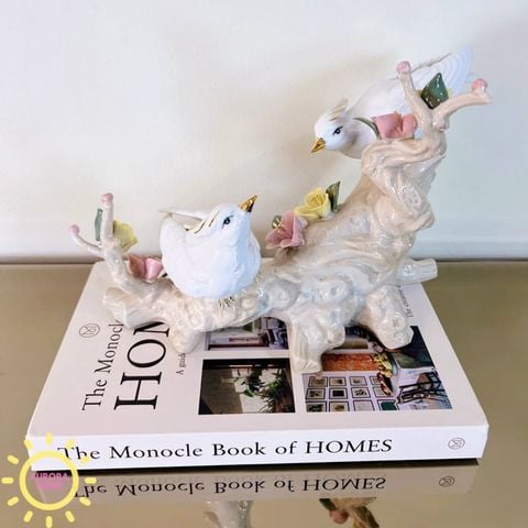 Tượng decor chim uyên ương Love Story cao cấp