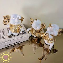 Tượng decor ban nhạc Voi nghệ thuật cao cấp