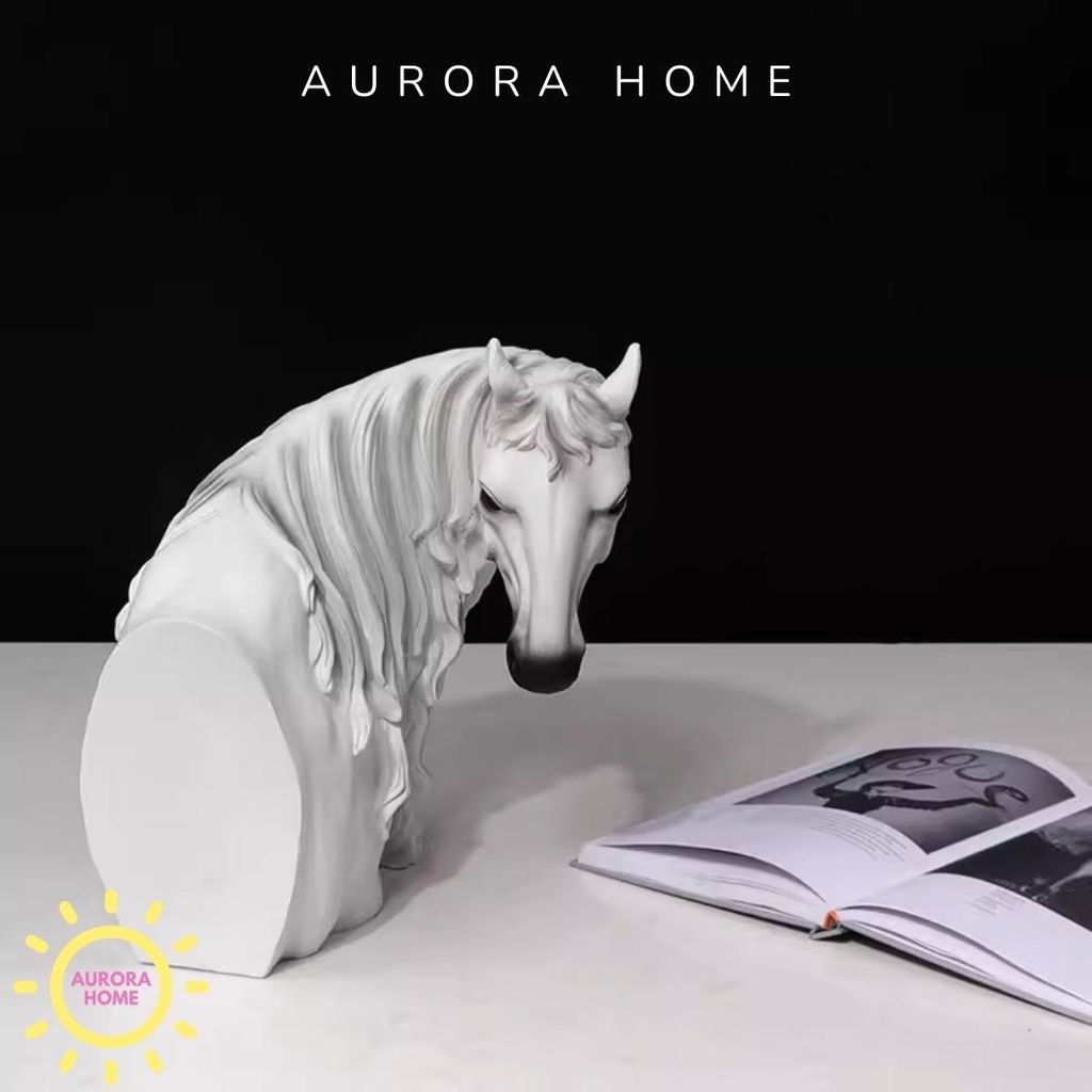 Tượng decor chiến mã White Horse