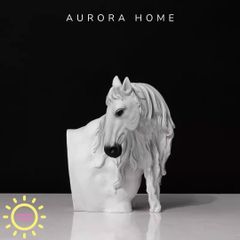 Tượng decor chiến mã White Horse